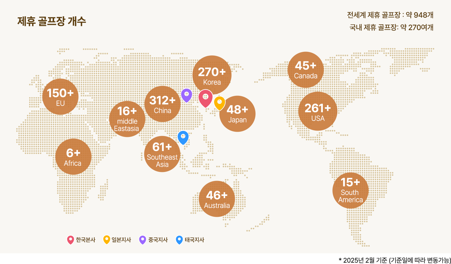 2025년 제휴 골프장